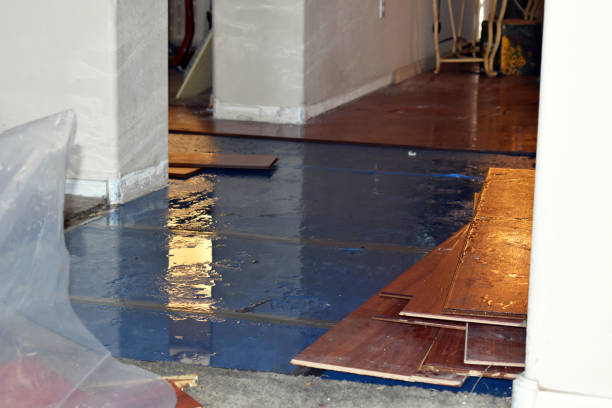Professional Basement Flood Cleanup technician working in Picher, OK